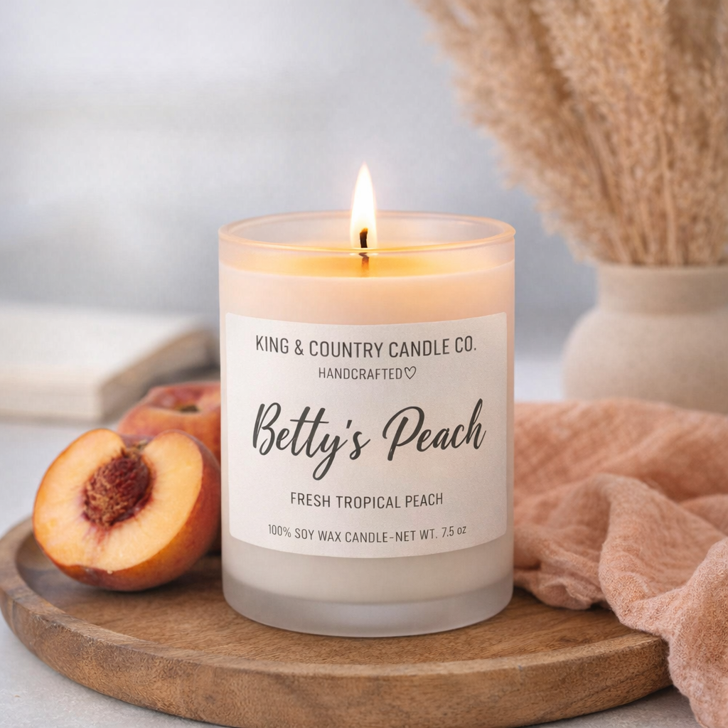 Betty’s Peach Soy Wax Candle