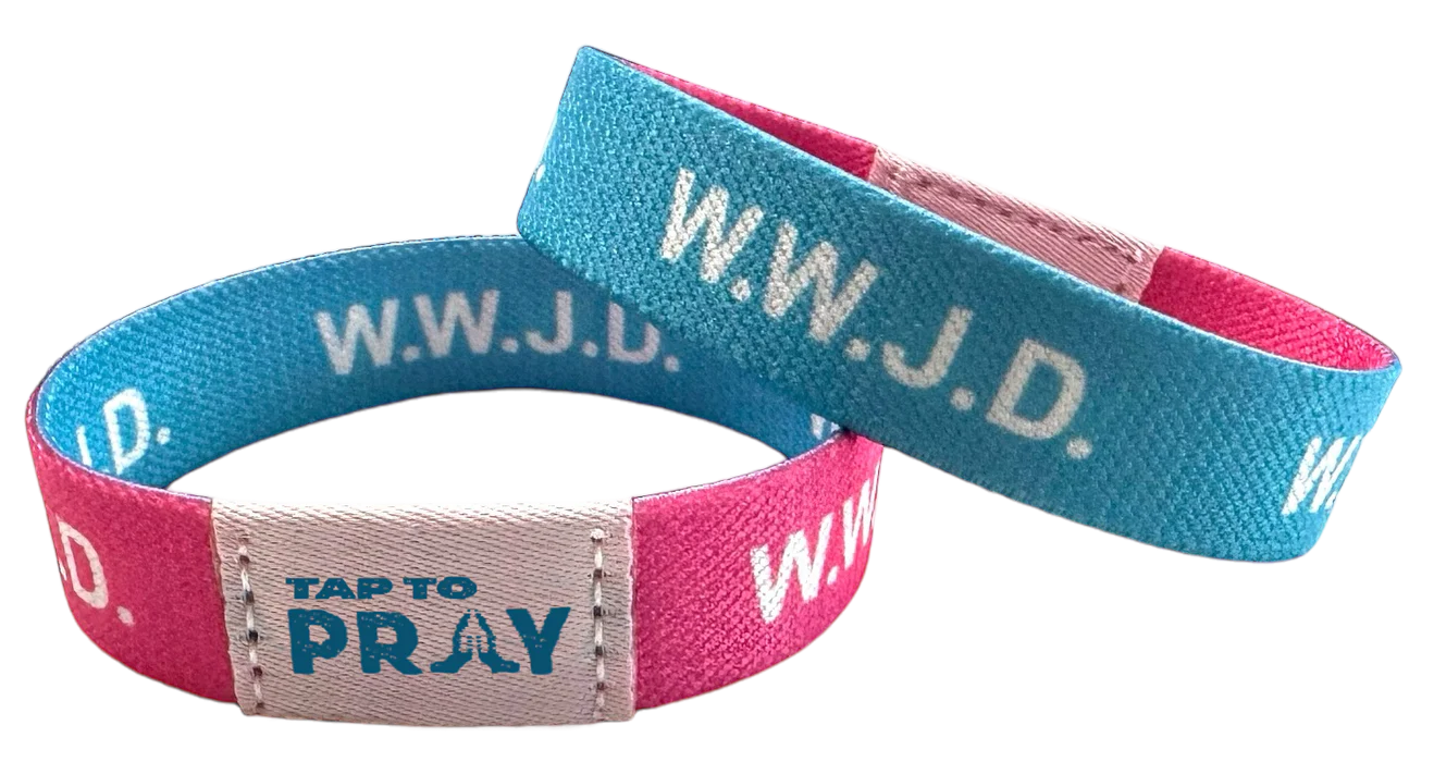 Tap to Pray Wristband - WWJD
