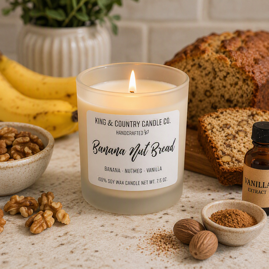 Banana Nut Bread Soy Wax Candle