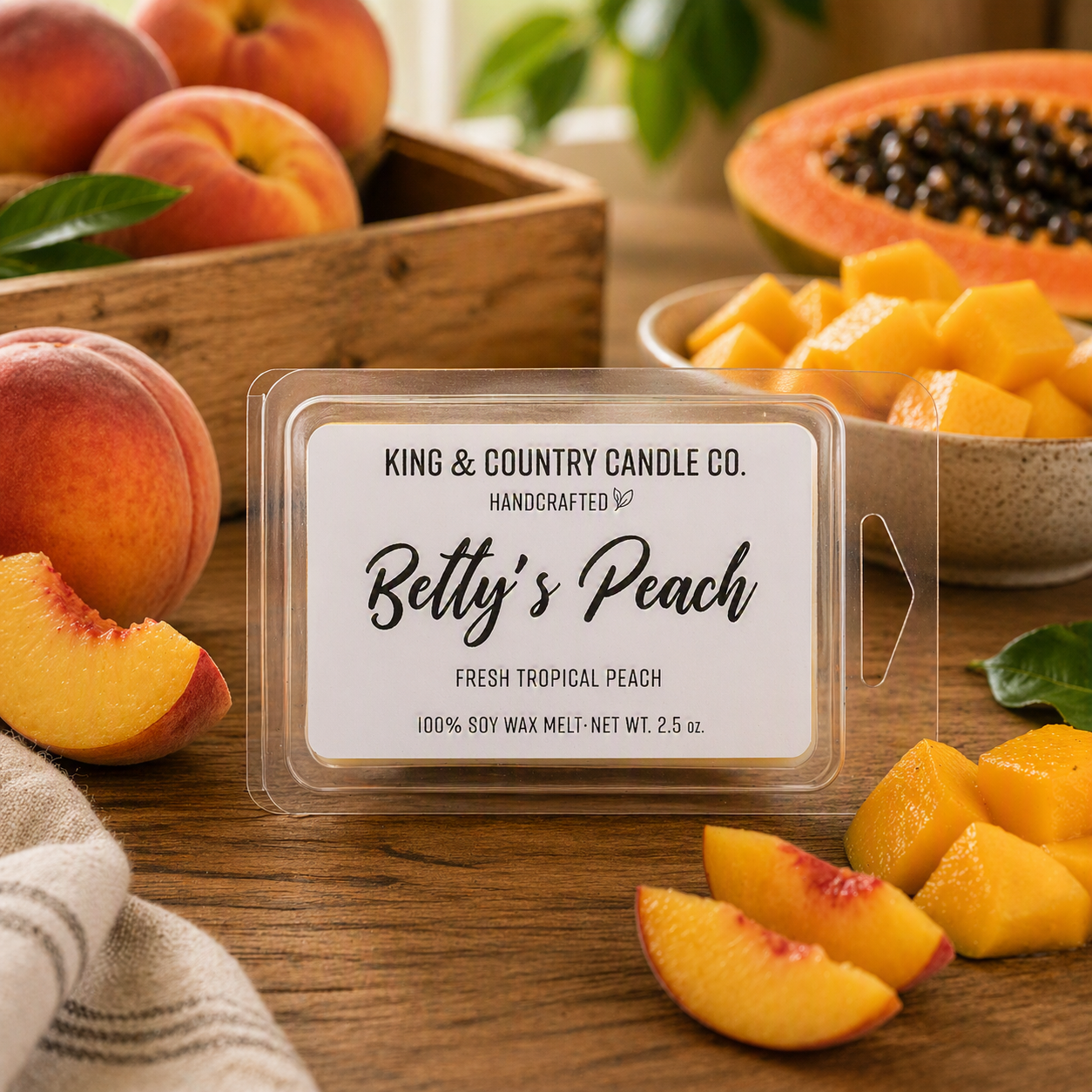 Betty's Peach - Soy Wax Melt