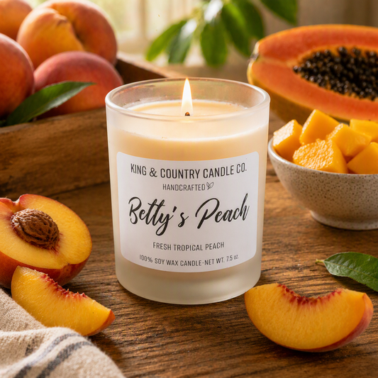 Betty’s Peach Soy Wax Candle