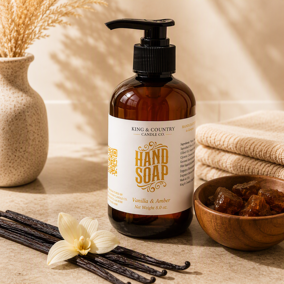 Vanilla & Amber Hand Soap